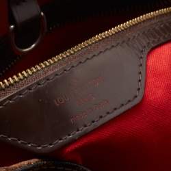 Pre Owned Louis Vuitton Damier Ebene Canvas and Leather Cabas Rivington GM Bag
