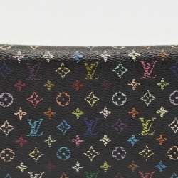 Louis Vuitton Black Monogram Multicolore Canvas Insolite Pistache Wallet