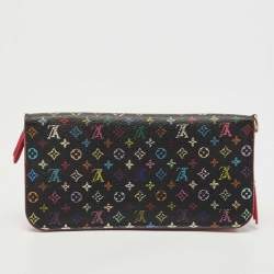 Louis Vuitton Black Monogram Multicolore Canvas Insolite Pistache Wallet