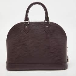 Pre Owned Louis Vuitton Quetsche Epi Leather Alma MM Bag