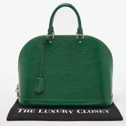 Pre Owned Louis Vuitton Menthe Epi Leather Alma GM Bag