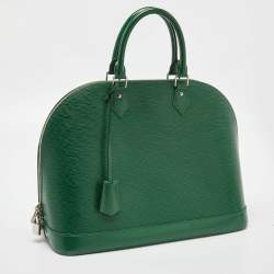 Pre Owned Louis Vuitton Menthe Epi Leather Alma GM Bag
