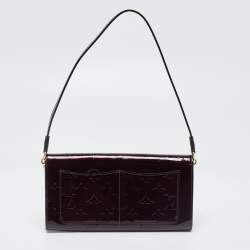 Pre Owned Louis Vuitton Amarante Monogram Vernis Rossmore MM Bag