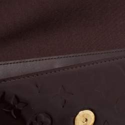 Pre Owned Louis Vuitton Amarante Monogram Vernis Rossmore MM Bag