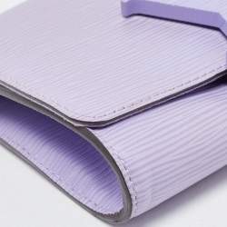 Pre Owned Louis Vuitton Lilac Epi Leather Louise Summer Clutch