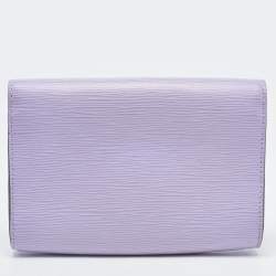 Pre Owned Louis Vuitton Lilac Epi Leather Louise Summer Clutch