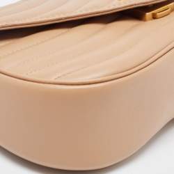 Pre Owned Louis Vuitton Noisette Leather New Wave MM Bag