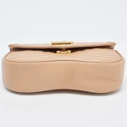 Pre Owned Louis Vuitton Noisette Leather New Wave MM Bag