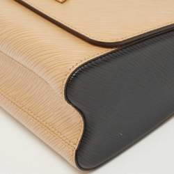 Pre Owned Louis Vuitton Camel/Black Epi Leather Twist MM Bag