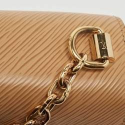 Pre Owned Louis Vuitton Camel/Black Epi Leather Twist MM Bag