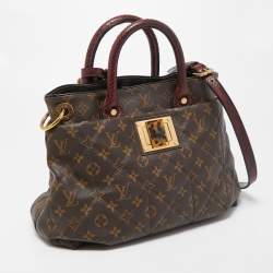 Pre Owned Louis Vuitton Monogram Canvas and Python Limited Edition Etoile Exotique MM Bag