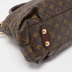 Pre Owned Louis Vuitton Monogram Canvas and Python Limited Edition Etoile Exotique MM Bag