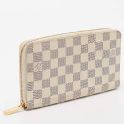 Pre Owned محفظة لوي فيتون زيبي كانفاس دامييه أزور