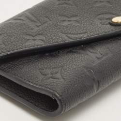 Louis Vuitton Black Empreinte Leather Josephine Wallet