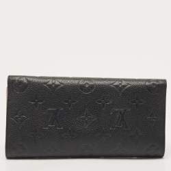 Louis Vuitton Black Empreinte Leather Josephine Wallet