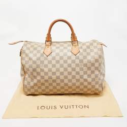 Louis Vuitton Damier Azure Canvas Speedy 35 Bag