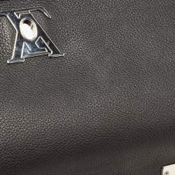 Pre Owned Louis Vuitton Black Leather Lockme II Top Handle Bag