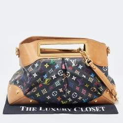 Pre Owned حقيبة لوي فيتون جودي كانفاس مونوغرامي متعددة الألوان سوداء كبيرة