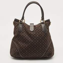 Pre Owned Louis Vuitton Fusain Monogram Idylle Canvas Elegie Bag