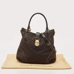 Pre Owned Louis Vuitton Fusain Monogram Idylle Canvas Elegie Bag