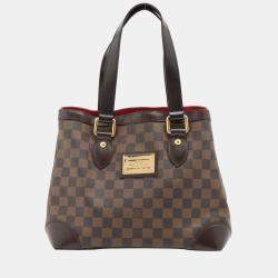 Serviette ambassadeur leather handbag Louis Vuitton Brown in