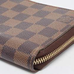 Louis Vuitton Damier Ebene Canvas Zippy Wallet