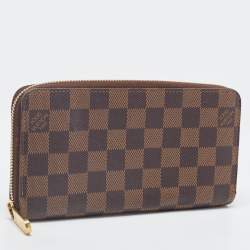 Louis Vuitton Damier Ebene Canvas Zippy Wallet