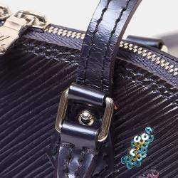 مملوكة مسبقًا Louis Vuitton Navy Blue Epi Sequin Flame Alma Nano