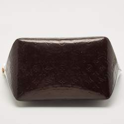 Pre Owned Louis Vuitton Amarante Monogram Vernis Bellevue GM Bag