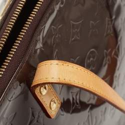Pre Owned Louis Vuitton Amarante Monogram Vernis Bellevue GM Bag