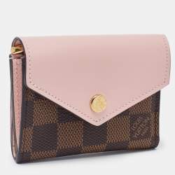 Louis Vuitton Rose Ballerine Damier Ebene Zoe Wallet