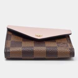 Louis Vuitton Rose Ballerine Damier Ebene Zoe Wallet