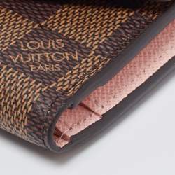 Louis Vuitton Rose Ballerine Damier Ebene Zoe Wallet