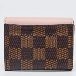 Louis Vuitton Rose Ballerine Damier Ebene Zoe Wallet