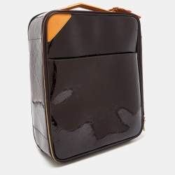 مملوكة مسبقًا حقيبة سفر لوي فيتون بيغاس فيرنينه مونوغرامي حمراء داكنة 45