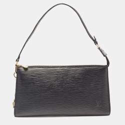 Pre Owned Louis Vuitton Black Epi Leather Pochette Accessoires