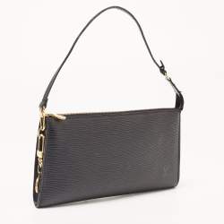 Pre Owned Louis Vuitton Black Epi Leather Pochette Accessoires