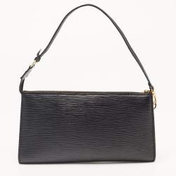 Pre Owned Louis Vuitton Black Epi Leather Pochette Accessoires