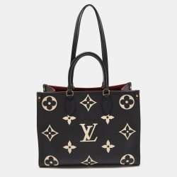 Pre Owned Louis Vuitton Bicolor Monogram Empriente Leather Giant Onthego MM Bag