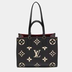 Louis Vuitton Black Monogram Empreinte Giant Broderies Neverfull