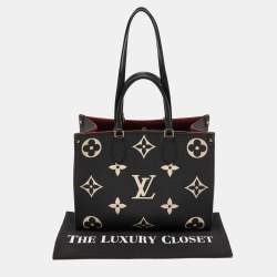 Pre Owned Louis Vuitton Bicolor Monogram Empriente Leather Giant Onthego MM Bag