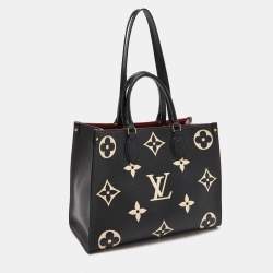 Pre Owned Louis Vuitton Bicolor Monogram Empriente Leather Giant Onthego MM Bag