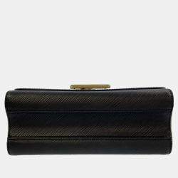 Louis Vuitton Black Leather Twist MM Shoulder Bag