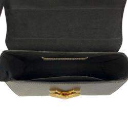Louis Vuitton Black Leather Twist MM Shoulder Bag