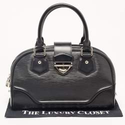 Pre Owned Louis Vuitton Black Epi Leather Montaigne GM Bag