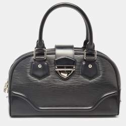 Louis Vuitton Epi Saint Cloud Shoulder Bag Toledo Blue M52195, Black Louis  Vuitton Epi Sac Montaigne Handbag