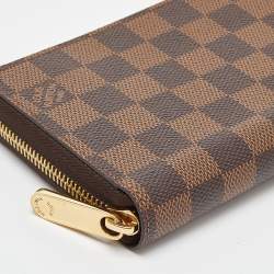 Louis Vuitton Damier Ebene Canvas Zippy Wallet