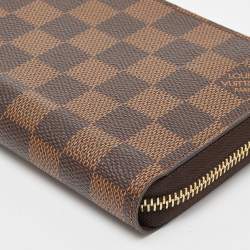 Louis Vuitton Damier Ebene Canvas Zippy Wallet