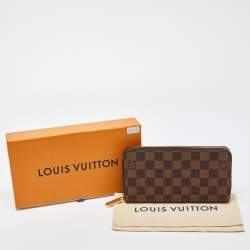 Louis Vuitton Damier Ebene Canvas Zippy Wallet