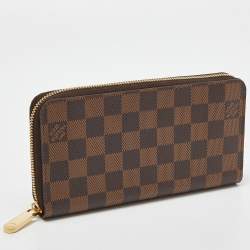 Louis Vuitton Damier Ebene Canvas Zippy Wallet